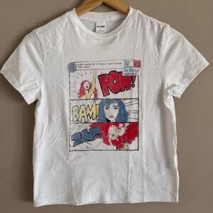 RE/DONE White Classic Superwoman Graphic T Shirt Size XS